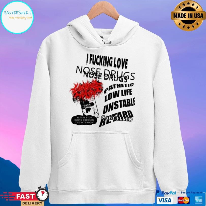 Firehouse 666 Nose Drugs I Fucking Love Shirt