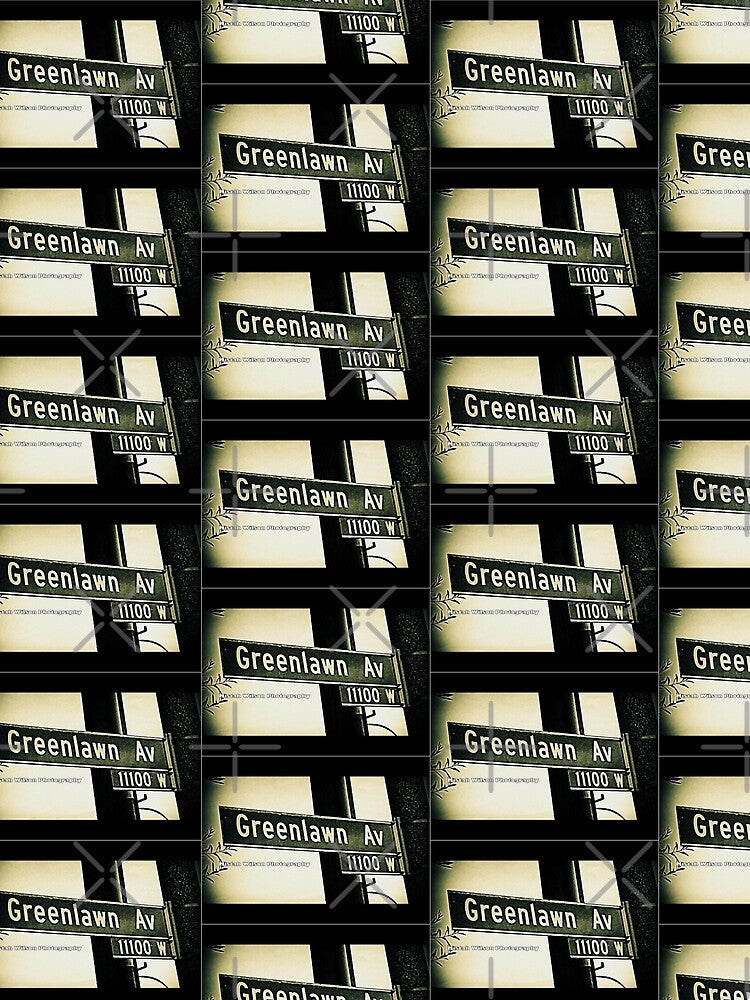 Greenlawn Avenue, Culver City, California by Mistah Wilson by The Street Sign Store