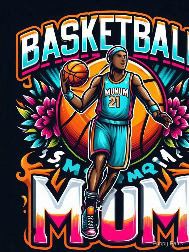 Elevate Your Game with the "Basketball Mum" Graphic Tee by Puppy Paws