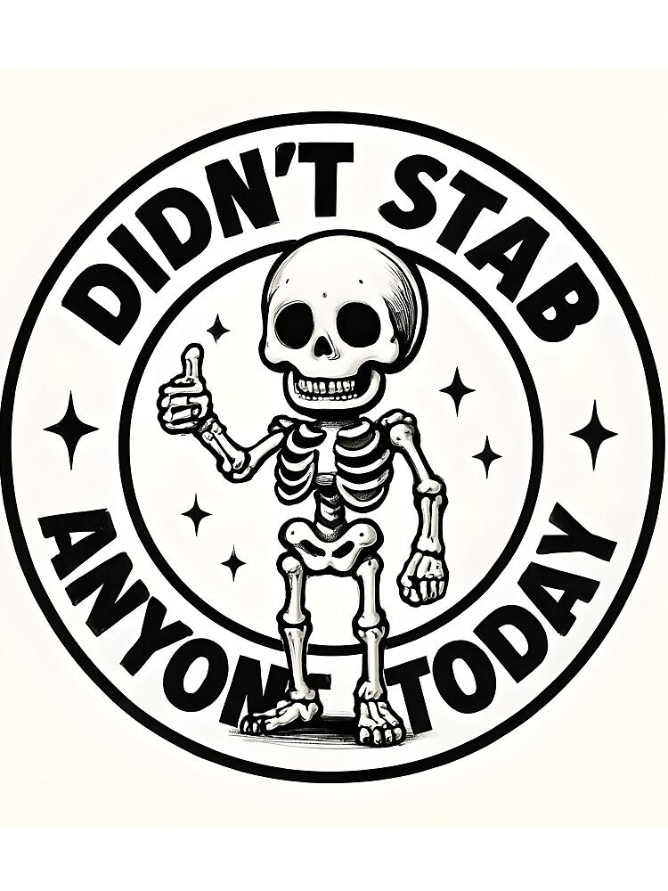 Didn't stab anyone today - Skellington by asleepnfalling