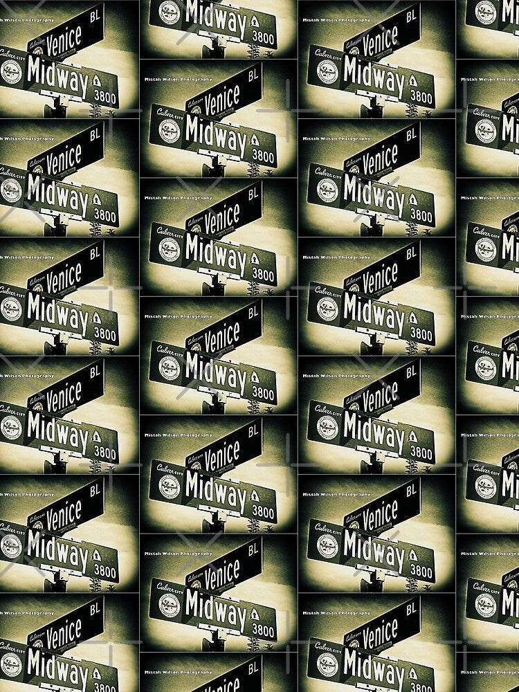 Venice Boulevard & Midway Avenue, Culver City, California by Mistah Wilson by The Street Sign Store