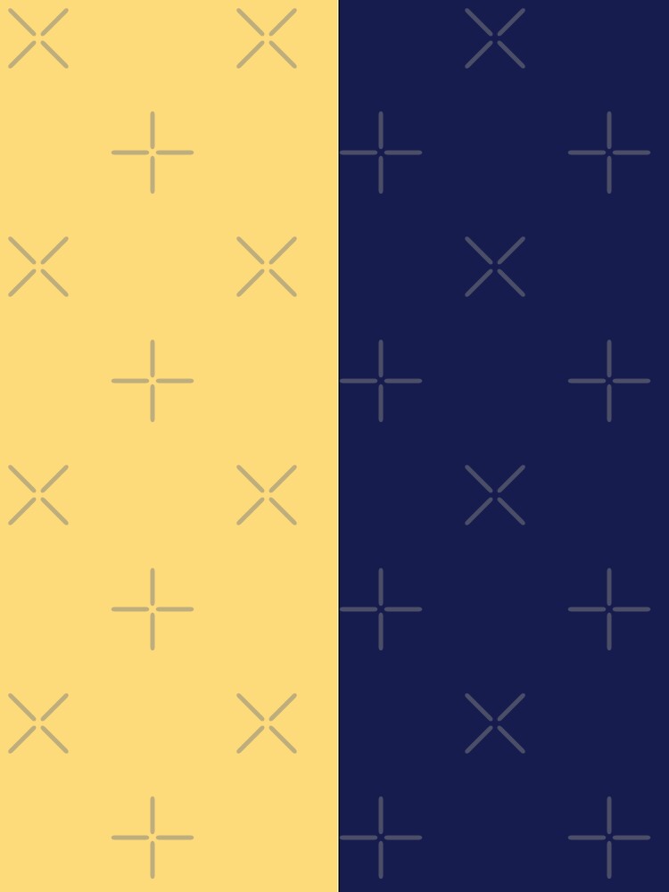 Yellow and Navy Blue Solid Color by PabloPatterns