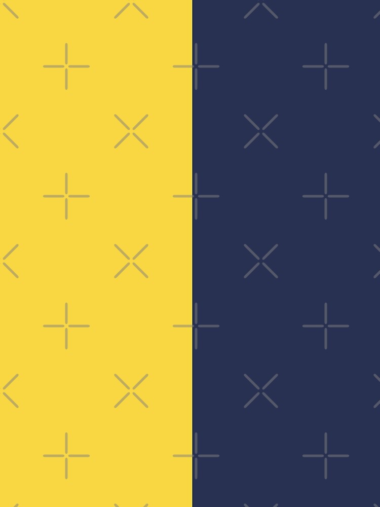 Bright Yellow and Navy Blue Solid Color by PabloPatterns