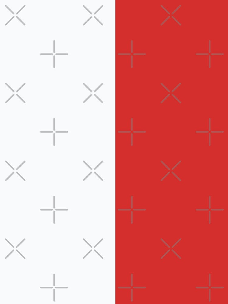White and Persian Red Solid Color by PabloPatterns