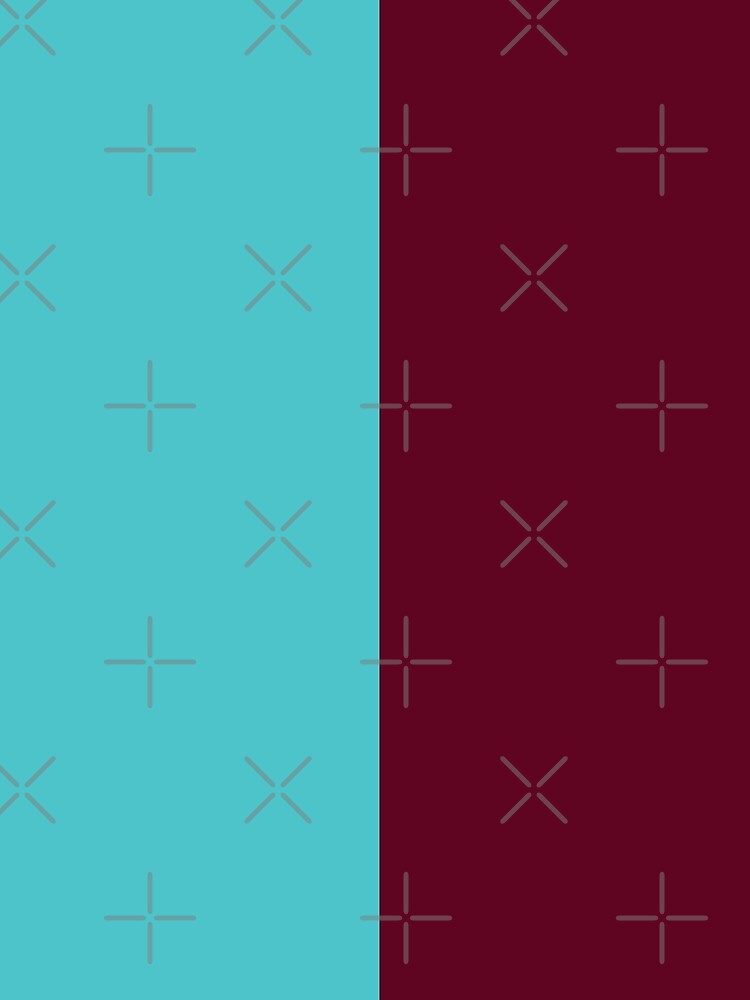 Maroon and Turquoise Solid Color by PabloPatterns