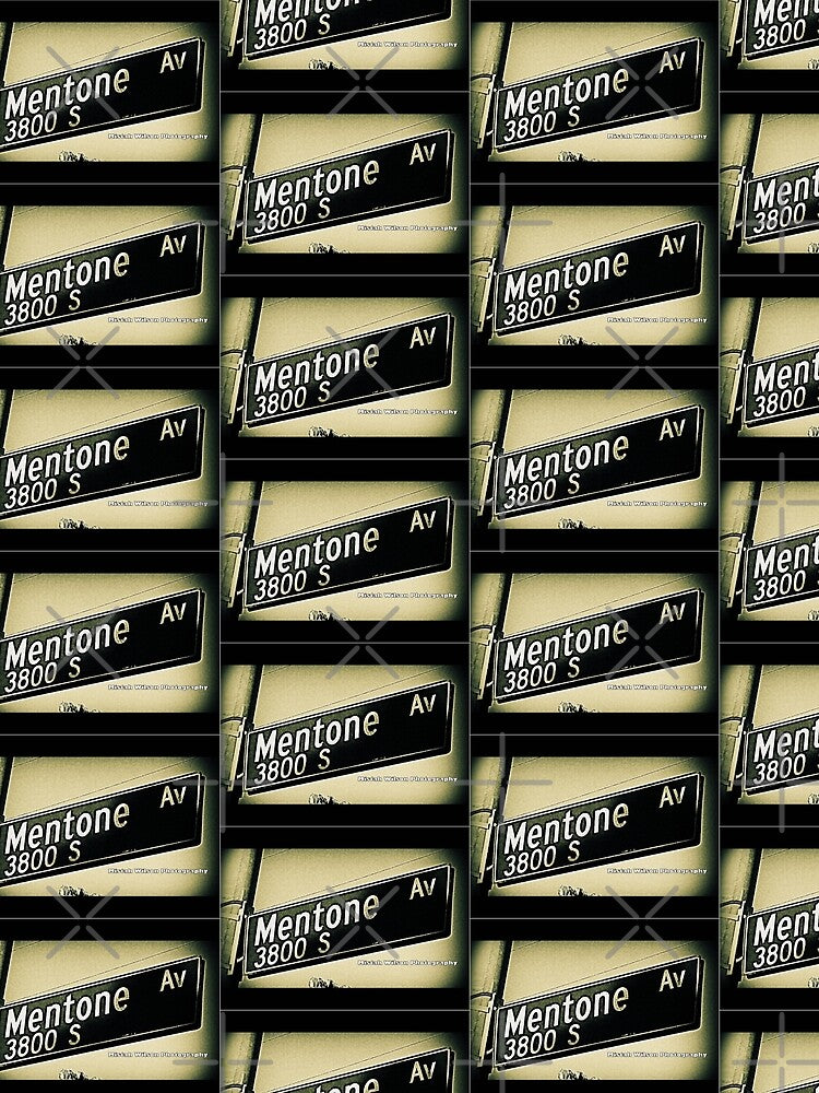 Mentone Avenue, Culver City, California by Mistah Wilson by The Street Sign Store