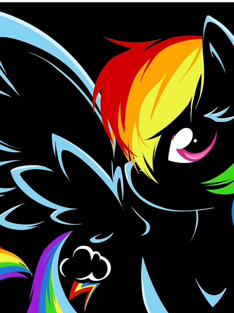 Rainbow Dash Black by finaldragonx