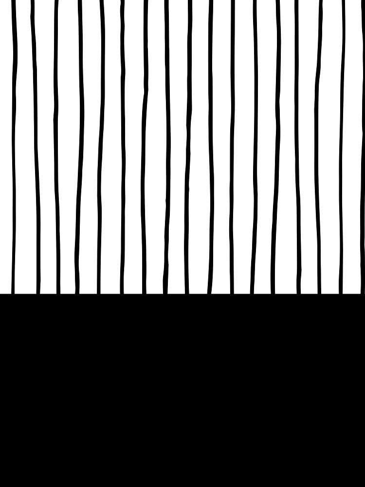 sriped Half White and Black by Seatzy