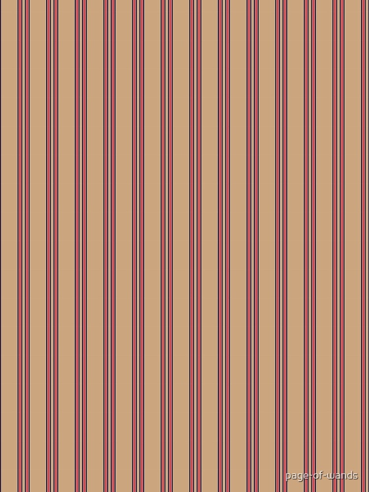 Tan, Red and Blue stripes by page-of-wands