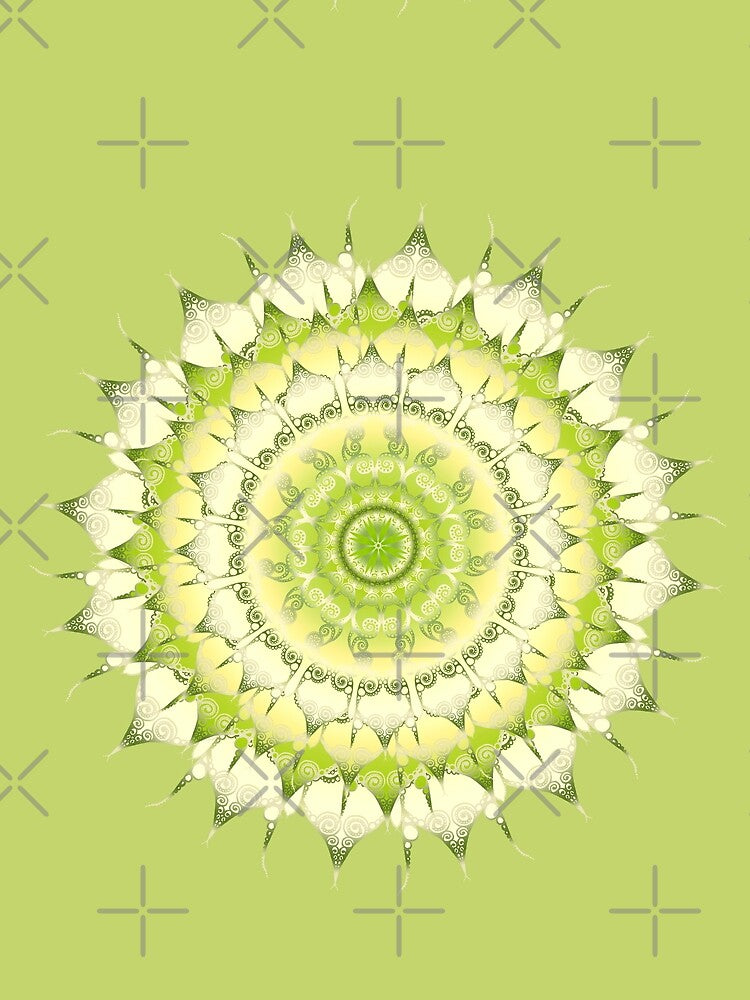 Delicate Mandala green by pearlposition