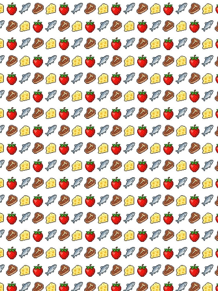 Pixel Food Set – Retro Game Style Icons by WATEKE