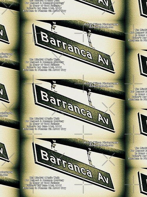 Barranca Avenue, Glendora, CA by Mistah Wilson by The Street Sign Store