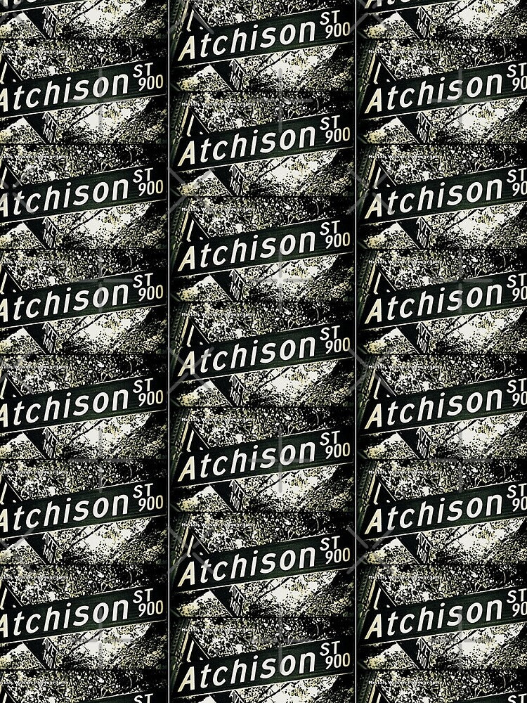 Atchison Street, Pasadena, California by Mistah Wilson by The Street Sign Store