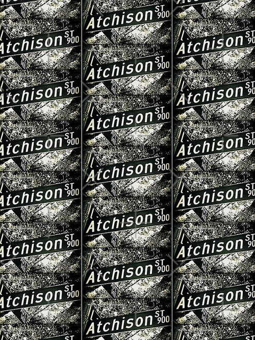 Atchison Street, Pasadena, California by Mistah Wilson by The Street Sign Store