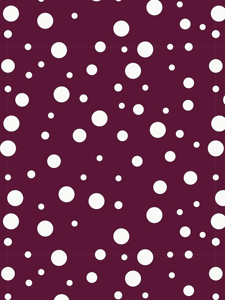 Maroon Polka Dots by aashna42