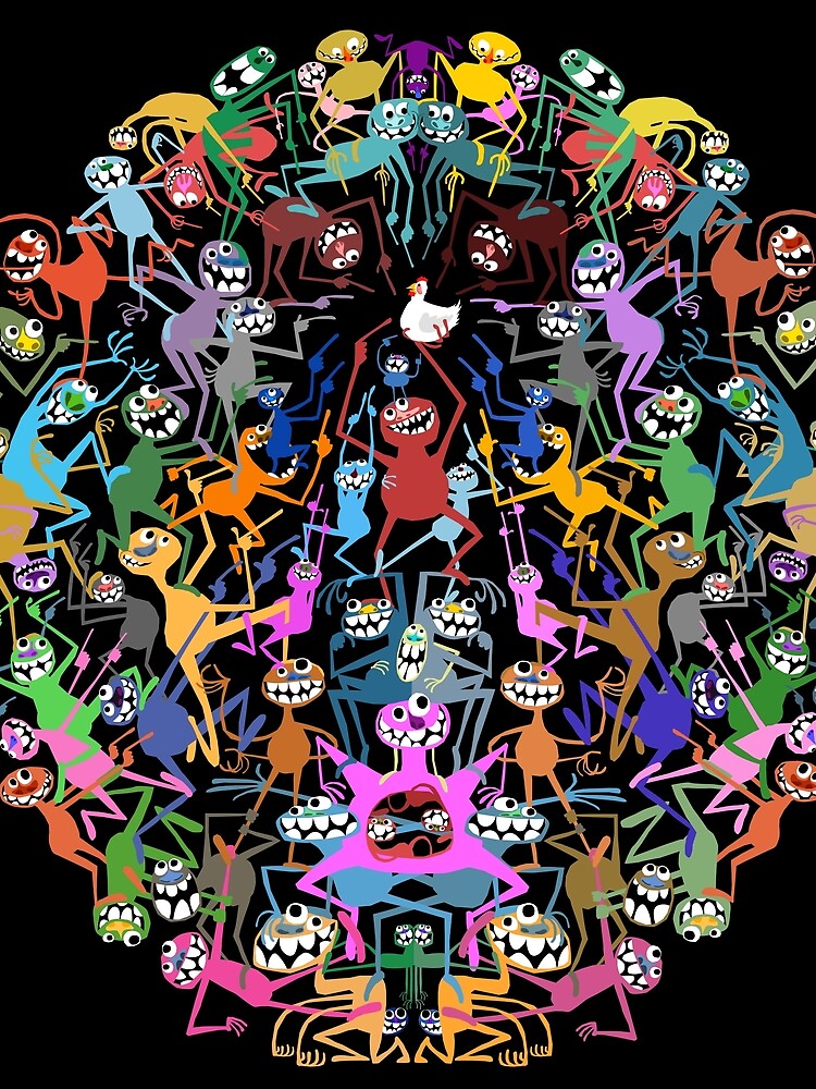 A Stack of Guys and the Holy Chicken by ElliotCowan