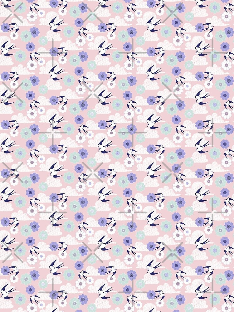 Swallows arrive in spring pink by pakanta