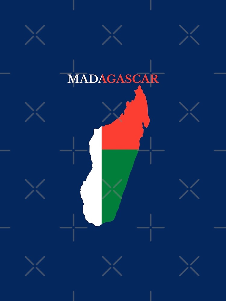 Madagascar Map Flag by marosharaf