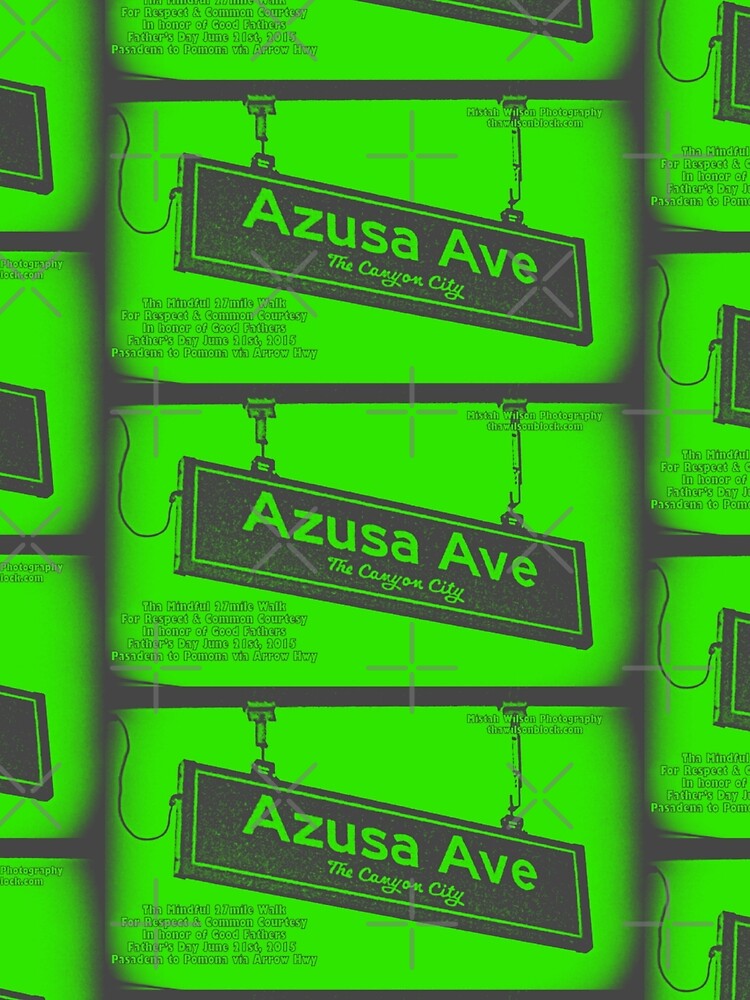 Azusa Avenue, Azusa, CA by Mistah Wilson by The Street Sign Store