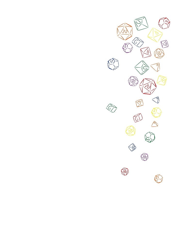Cascading Rainbow Dice by nicegnome