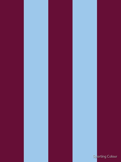 Aston Villa Retro 2000 Claret and Blue Home Striped by Sporting Colour