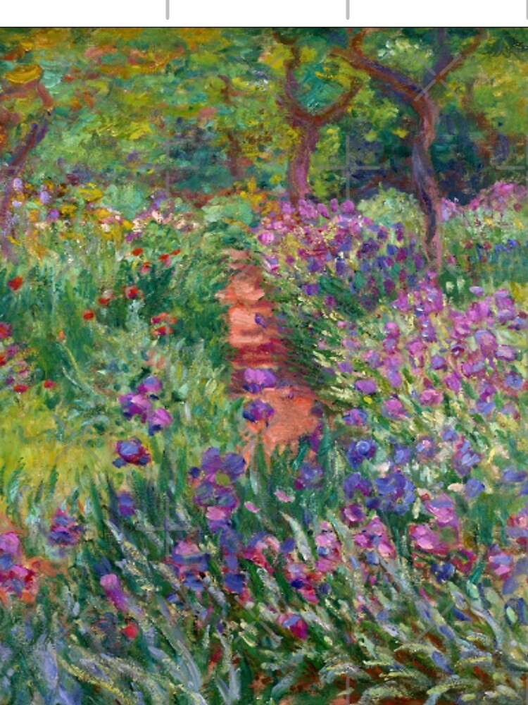 Claude Monet Giverny Iris Garden by LaRanchera