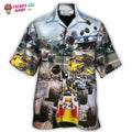 Formula One Car Racing Fast Style Hawaiian Shirt - Trendy Aloha