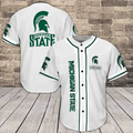 Michigan State Spartans Baseball Jersey 378