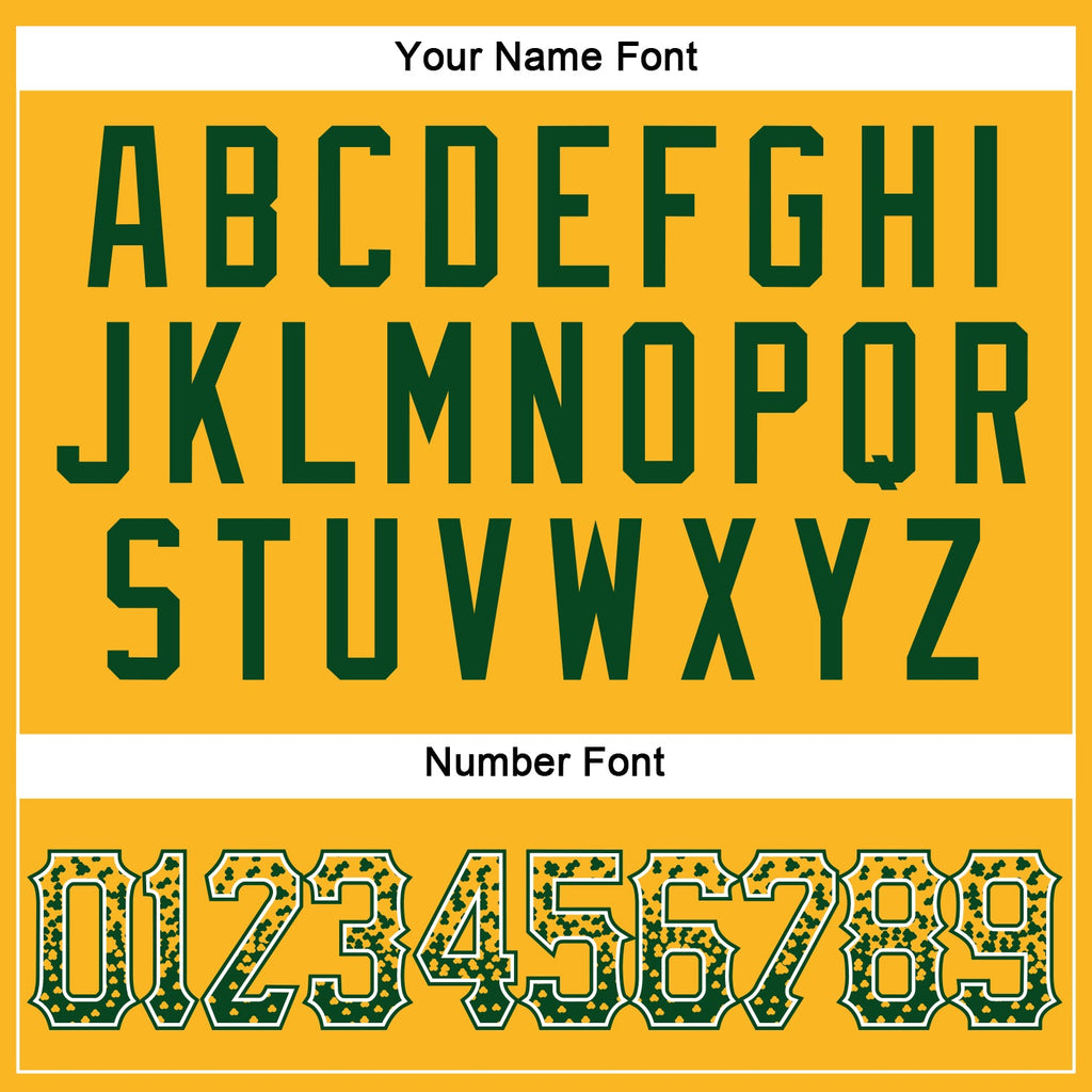 Custom Gold Green-White Authentic Drift Fashion Baseball Jersey
