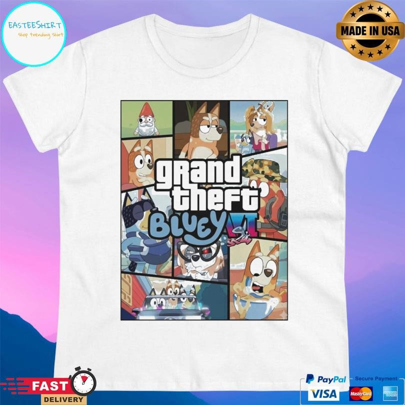 Grand Theft Bluey Gamer Shirt