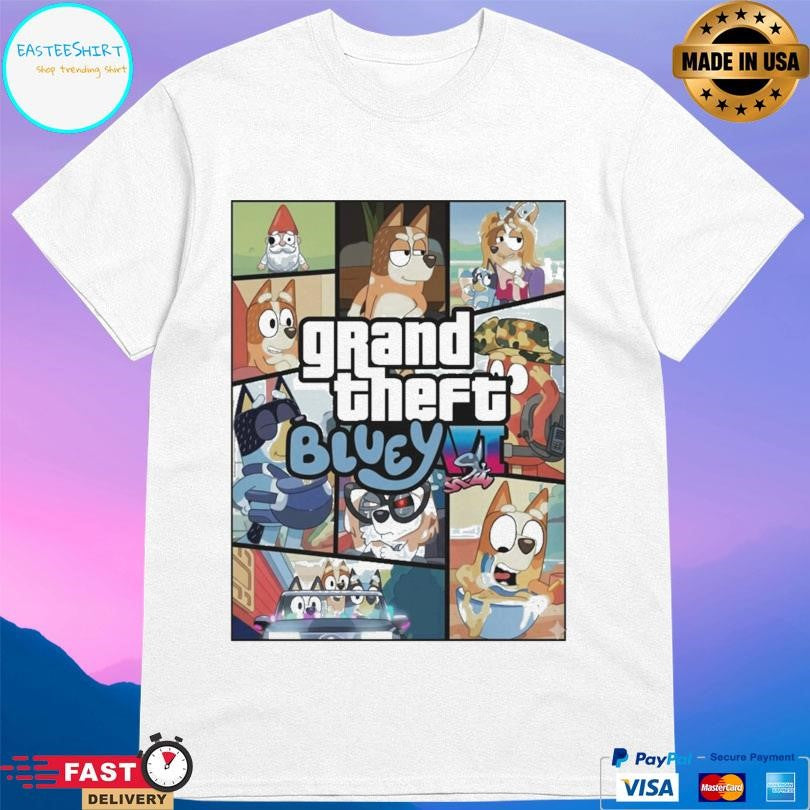 Grand Theft Bluey Gamer Shirt
