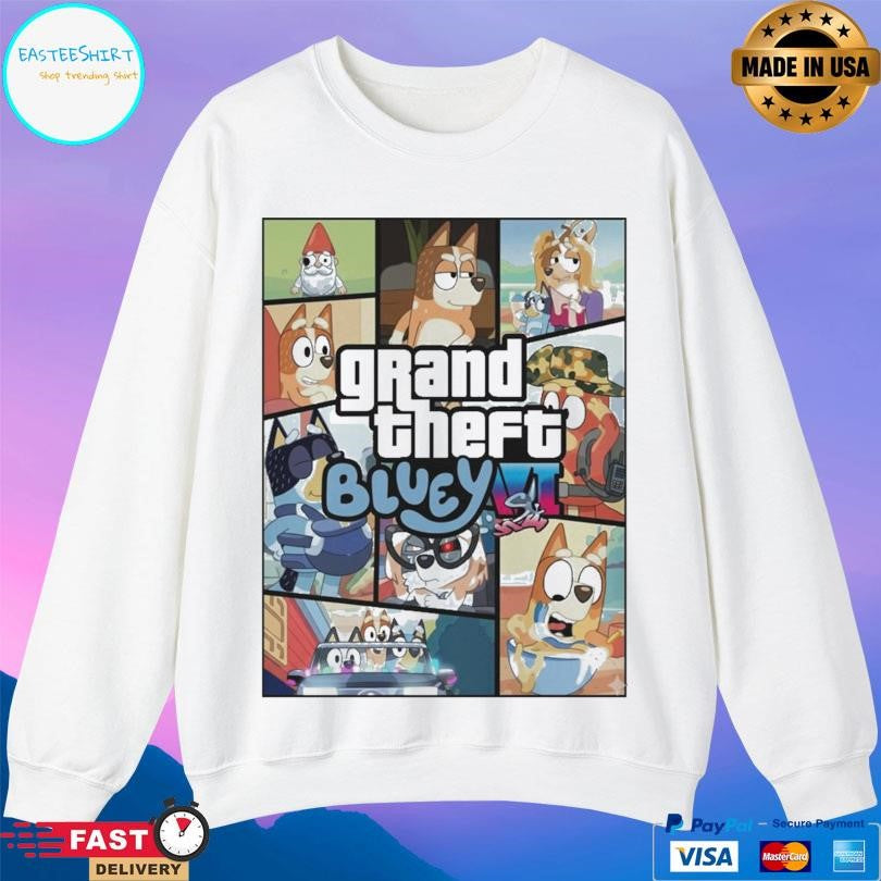 Grand Theft Bluey Gamer Shirt