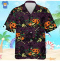 Horror Halloween Pumpkin Jack O Latern Hawaiian Shirt