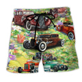 Hot Rod Life Is Too Short To Drive Boring Cars Trendy Aloha Hawaiian Beach Shorts