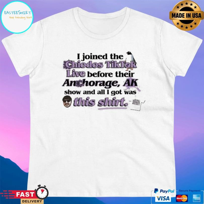 I Joined The Chiodos Tiktok Live Before Their Anchorage Ak Show And All I Got Was This Shirt