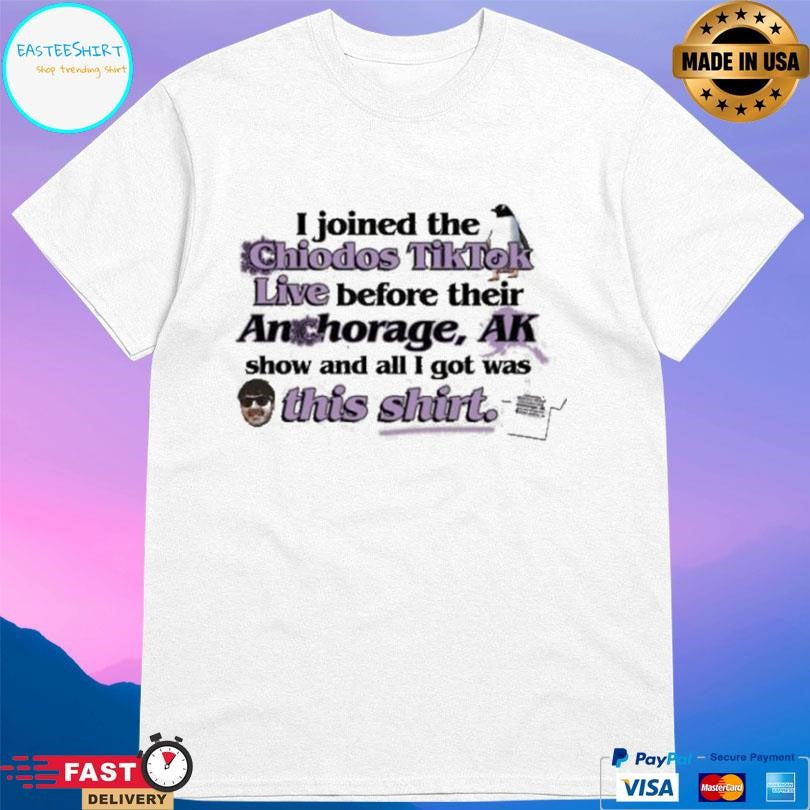 I Joined The Chiodos Tiktok Live Before Their Anchorage Ak Show And All I Got Was This Shirt