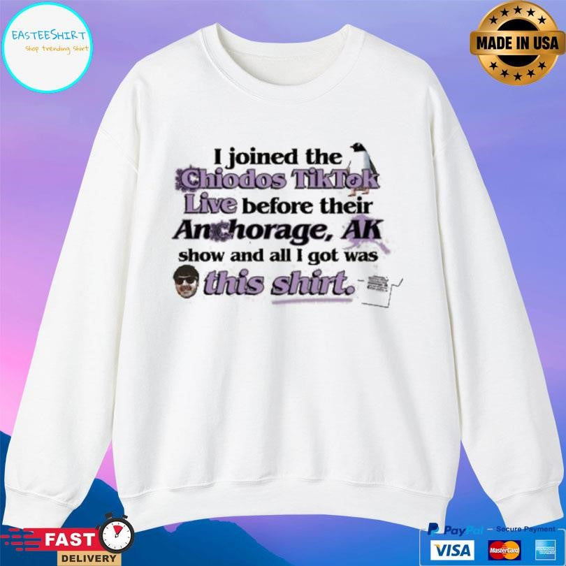 I Joined The Chiodos Tiktok Live Before Their Anchorage Ak Show And All I Got Was This Shirt