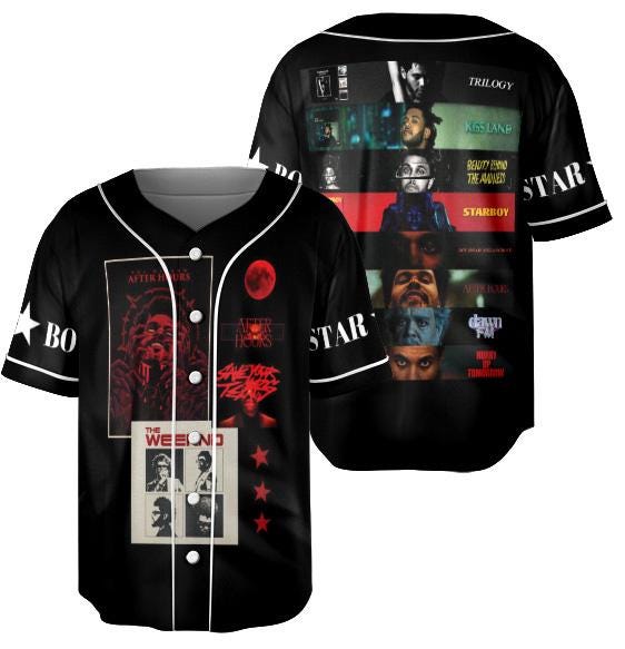 The Weeknd Merch XO Albums Jersey, Top Albums The Weeknd Vintage Jersey