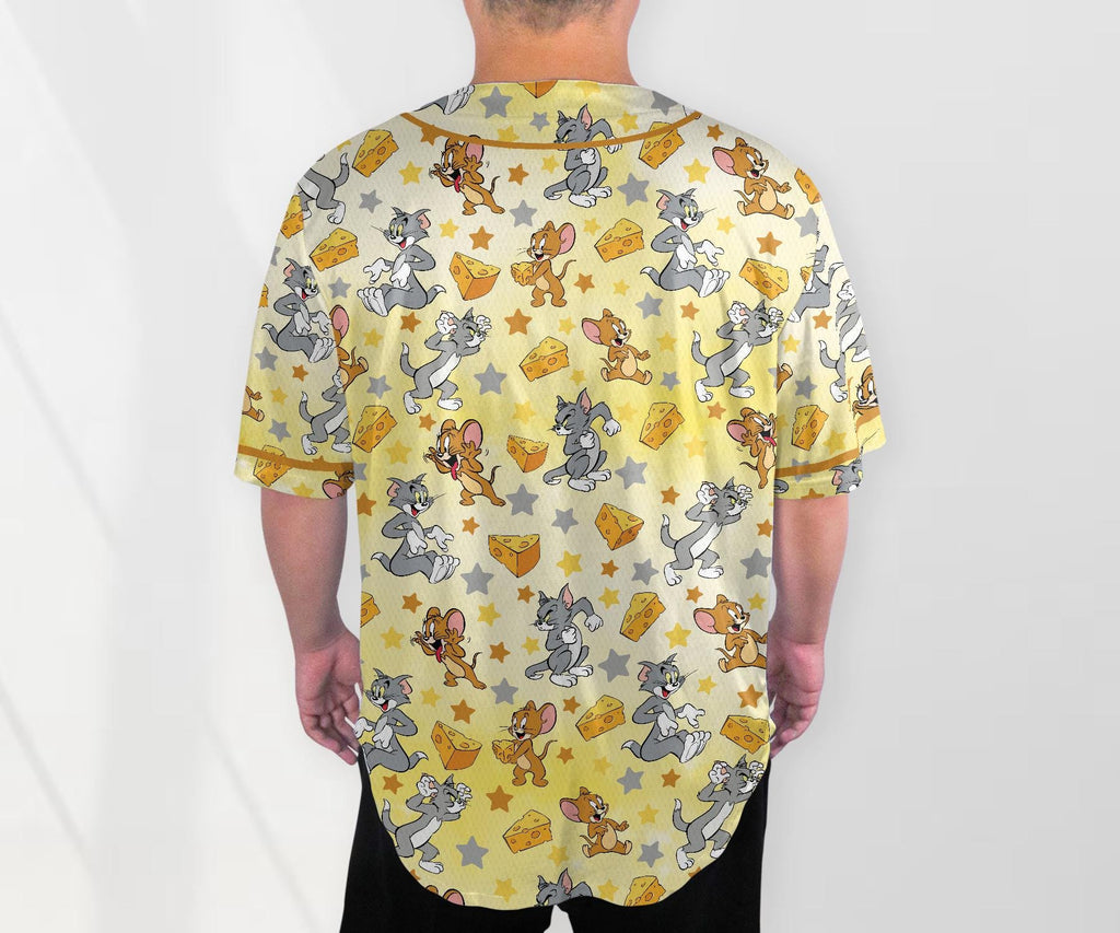 Tom And Jerry Jersey Tom And Jerry Shirt Cute Baseball Jersey Shirt Funny Jersey Shirt Tom Shirt Gifts