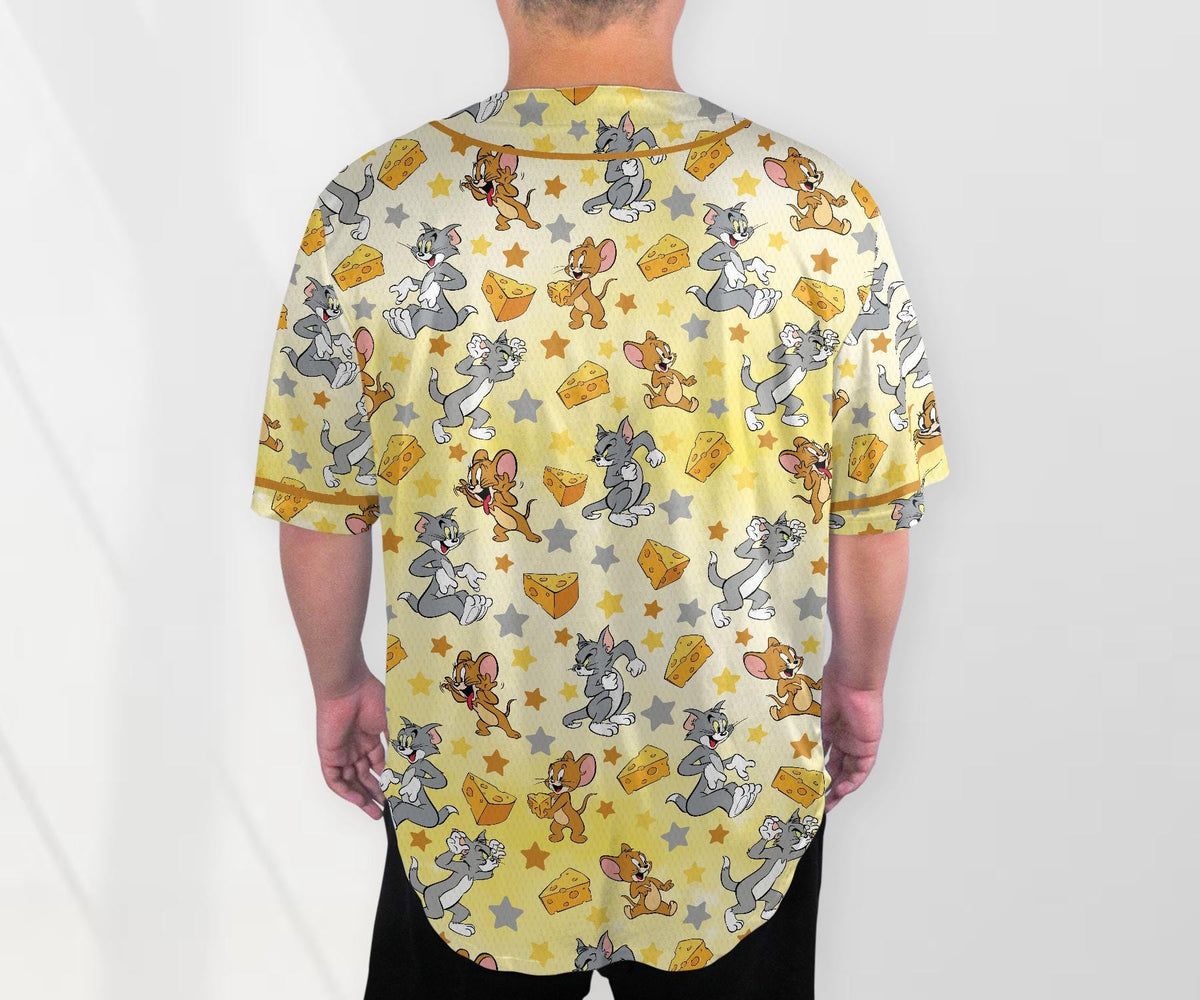 Tom And Jerry Jersey Tom And Jerry Shirt Cute Baseball Jersey Shirt Funny Jersey Shirt Tom Shirt Gifts