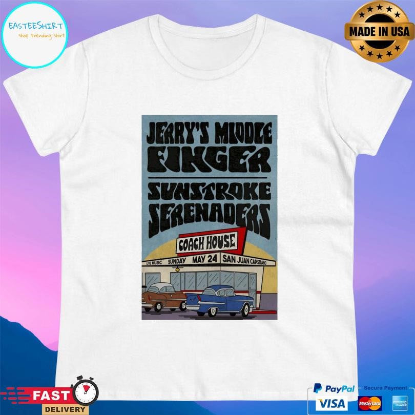 Jerry’s Middle Finger May 24 2026 Tour San Juan Capistrano Shirt