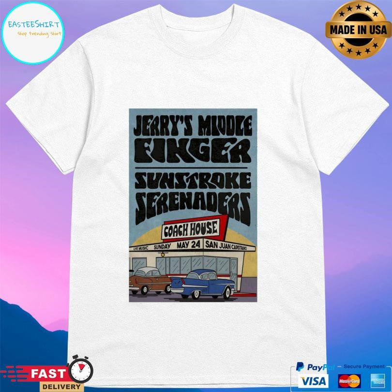 Jerry’s Middle Finger May 24 2026 Tour San Juan Capistrano Shirt
