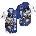 Kansas City Royals Skeleton Baseball Hawaiian Shirt