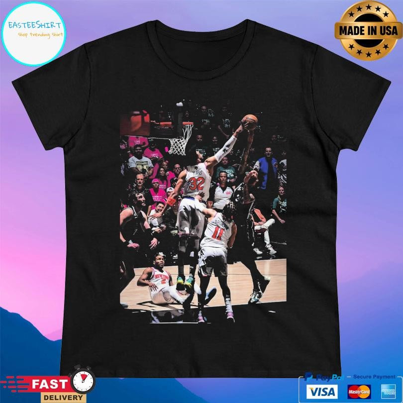 Karl-anthony Towns Blocks Julian Champagnie Shirt