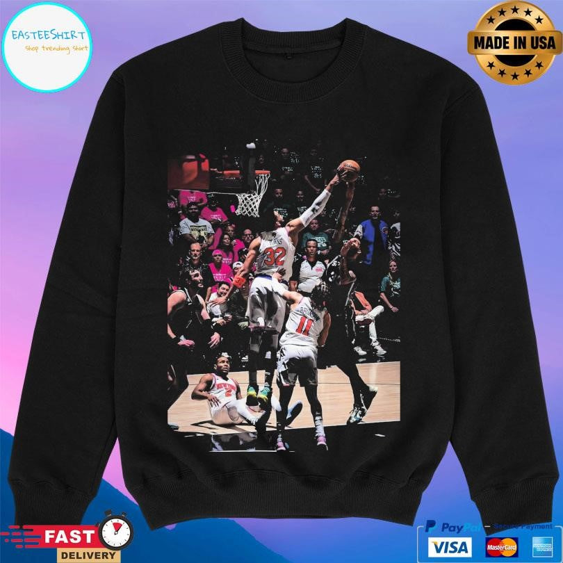 Karl-anthony Towns Blocks Julian Champagnie Shirt