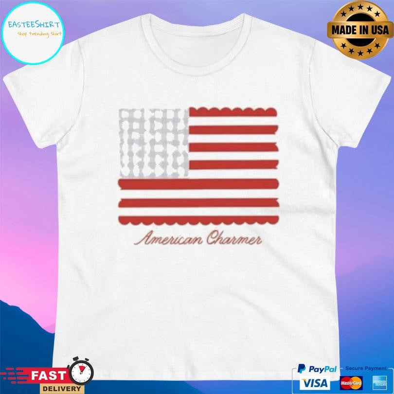 Kristin Jones American Charmer Cropped Boxy Shirt
