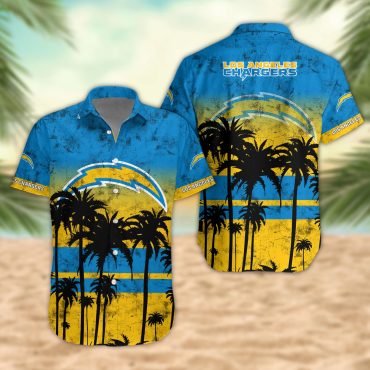 Los Angeles Chargers Desert Sunset Hawaiian Shirt