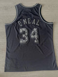 los angeles lakers leather snakeskin shaquille o'neal 1996-97 jersey Style 2