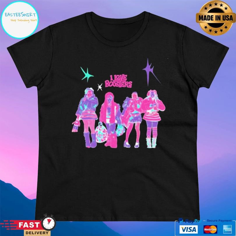 Neon I Love Boosters Velvet Gang T-Shirts
