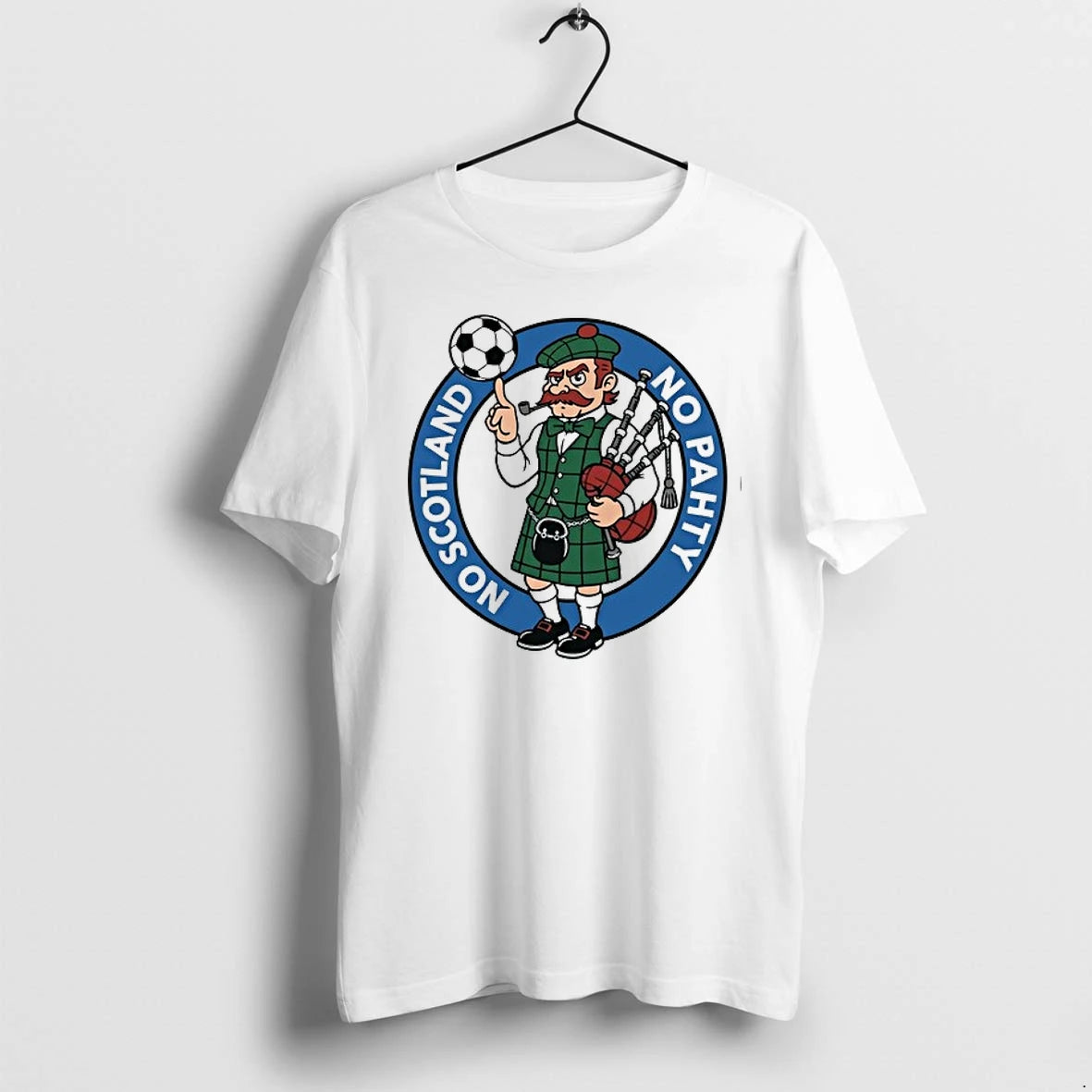 No Pahty No Soctland Soccer And Bagpipes Cartoon 0 Tshirts Sweater